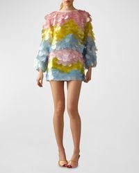 Cynthia Rowley - Sequin Mesh Mini Skirt - Lyst
