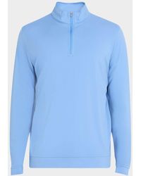 Peter Millar - Perth Cross-Hatch Performance Quarter-Zip Pullover - Lyst