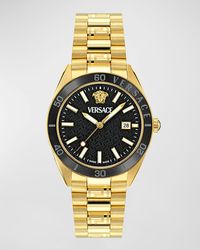 Versace - V-Dome Ip Bracelet Watch, 42Mm - Lyst
