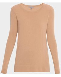 Neiman Marcus - Cashmere Basic Crewneck Top - Lyst