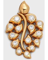 Tamara Comolli - 18k Rose Gold Diamond Snowflake Pendant - Lyst