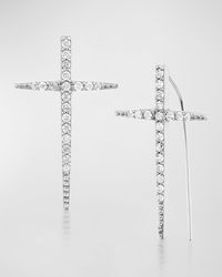 Sheryl Lowe - Baby Cross Stick Earrings - Lyst