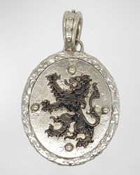 Armenta - Romero Lion Medallion Pendant W/ Champagne Diamonds - Lyst