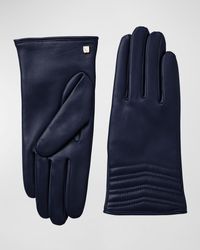 Bruno Magli - Chevron Quilted Nappa Leather Gloves - Lyst