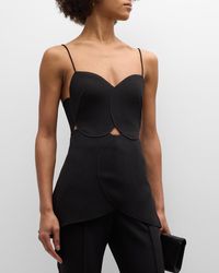 Acler - Allister Fitted Tie-Back Top - Lyst