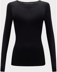 Majestic Filatures - Soft Touch Marrow-Edge Long-Sleeve Top - Lyst