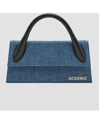 Jacquemus - Le Chiquito Long Denim Top-Handle Bag - Lyst