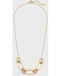 Marco Bicego - 18k Yellow Gold Jaipur Three Oval Link Necklace - Lyst