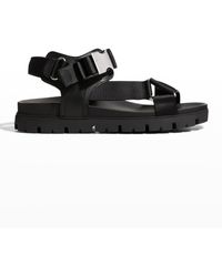 prada sporty nylon band strap sandals