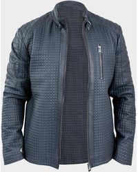 Maceoo - Apos;S Braille Quilted Leather Jacket - Lyst