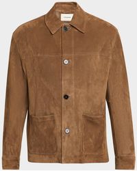 FRAME - Apos;S Suede Chore Coat - Lyst