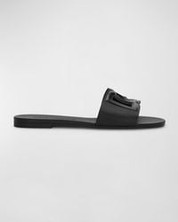 Dolce & Gabbana - Cut-Out Dg Rubber Sandals - Lyst