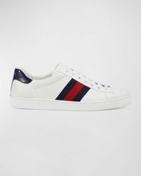 Gucci - New Ace Clean Web Stripe Sneaker - Lyst