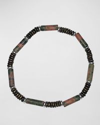 Jan Leslie - Cylinder Gemstone Beaded Bracelet - Lyst