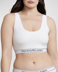 Polo Ralph Lauren - Cropped Scoop-Neck Logo Tank - Lyst
