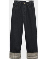 Rag & Bone - Shea High-Rise Ankle Cuff Jeans - Lyst