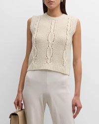 TSE - Cashmere Cable-Knit Shell - Lyst