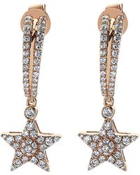 BeeGoddess - Sirius Star 14k Diamond Drop Earrings - Lyst