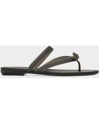 Ferragamo - Jealsa Rubber Flat Thong Sandals - Lyst