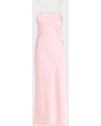 LoveShackFancy - Isolie Lace Bow Crepe Midi Dress - Lyst