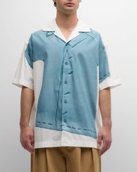 JW Anderson - Clay Trompe L'Oeil Camp Shirt - Lyst