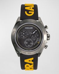 Ferragamo - Urban Chrono Silicone Strap Watch, 43Mm - Lyst
