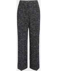 Marina Rinaldi - Plus Size Pegaso Straight-Leg Tweed Pants - Lyst
