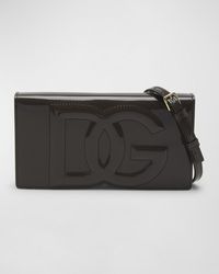 Dolce & Gabbana - Dg Logo Patent Leather Shoulder Bag - Lyst