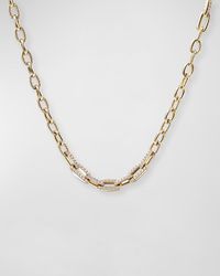 David Yurman - Stax Convertible Chain Necklace/bracelet With Diamonds In 18k Yellow Gold - Lyst