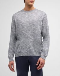 Loro Piana - Shoji Linen-Silk Crewneck Sweater - Lyst
