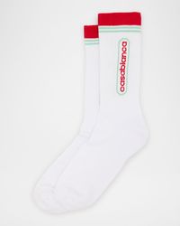CASABLANCA - Logo-Printed Sport Crew Socks - Lyst