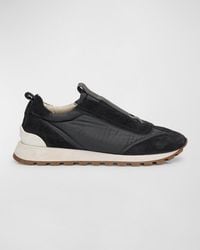Brunello Cucinelli - Monili Laceless Trainer Sneakers - Lyst