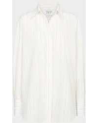 Twp - Big Joe Striped Cotton Button-Front Shirt - Lyst