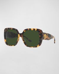 Tory Burch - Square Acetate Sunglasses - Lyst