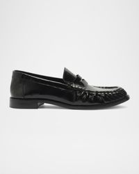 SCHUTZ SHOES - Tyche Shiny Leather Penny Loafers - Lyst