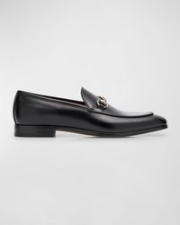 Gucci - Next Bit Leather Loafers - Lyst