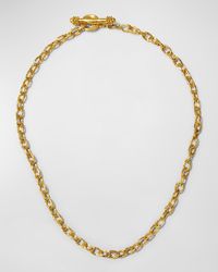 Elizabeth Locke - Orvieto 19k Gold Link Necklace, 17"l - Lyst