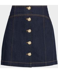 Cinq À Sept - Claudia Denim Mini Skirt - Lyst