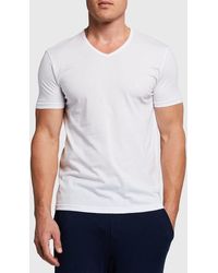 Emporio Armani - V-neck Three-pack T-shirts - Lyst
