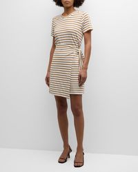 Rails - Edie Striped Wrap Mini Dress - Lyst
