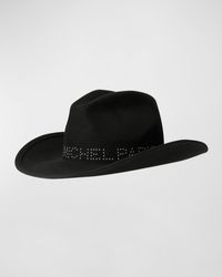Maison Michel - Austin Studded Felt Cowboy Hat - Lyst