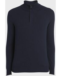 ZEGNA - Apos;S Oasi Cashmere Zip Mock Neck Sweater - Lyst