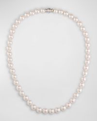 Assael - 18K Akoya Cultured Pearl Necklace, 7.5-8Mm - Lyst