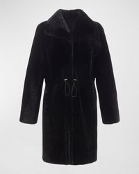 Gorski - Reversible Belted Lamb Shearling Stroller Jacket - Lyst
