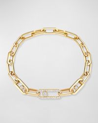 Messika - Move Link 18k Yellow Gold Diamond Bracelet - Lyst