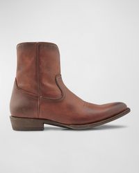 Frye - Austin Side-zip Leather Boots - Lyst