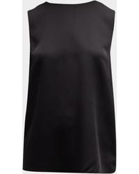 Theory - Silk Straight Shell Top - Lyst