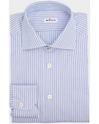 Kiton - Cotton Multi-Stripe Dress Shirt - Lyst