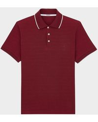Saint Laurent - Cassandre Cotton Pique Polo T-Shirt - Lyst