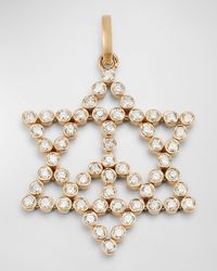 Siena Jewelry - 14K Large Star Of David Peace Diamond Charm - Lyst